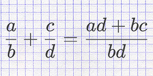 Addition and subtraction of fractions