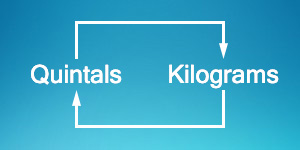 Quintals to kilograms